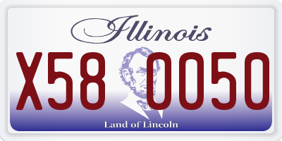 IL license plate X580050