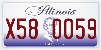 IL license plate X580059