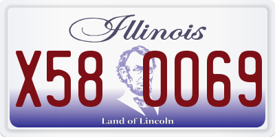IL license plate X580069