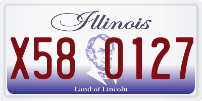 IL license plate X580127
