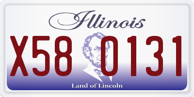 IL license plate X580131