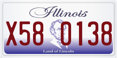 IL license plate X580138