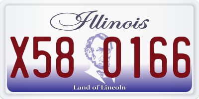 IL license plate X580166