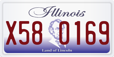 IL license plate X580169