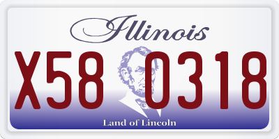IL license plate X580318
