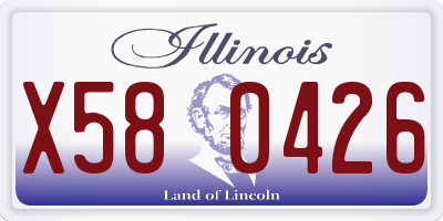 IL license plate X580426