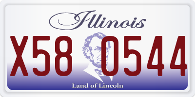 IL license plate X580544