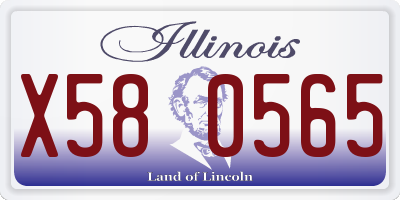 IL license plate X580565