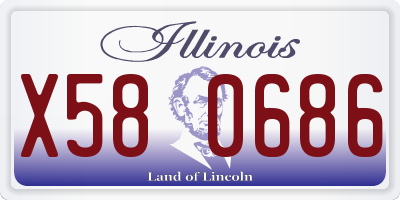 IL license plate X580686