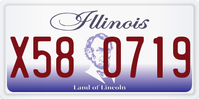 IL license plate X580719