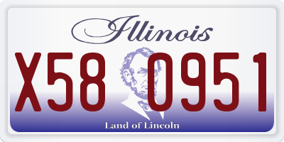 IL license plate X580951