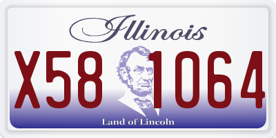 IL license plate X581064