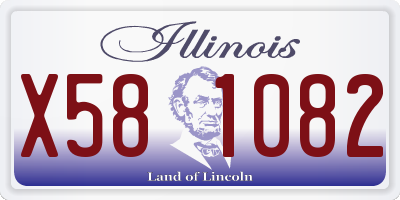 IL license plate X581082