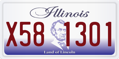 IL license plate X581301