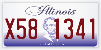 IL license plate X581341