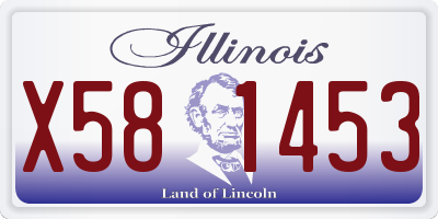 IL license plate X581453
