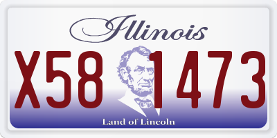 IL license plate X581473