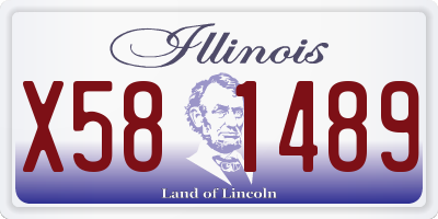 IL license plate X581489