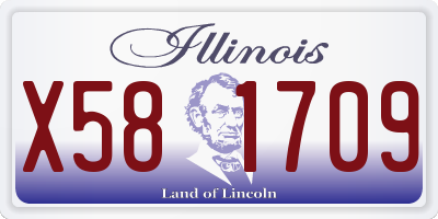 IL license plate X581709