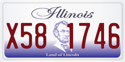 IL license plate X581746