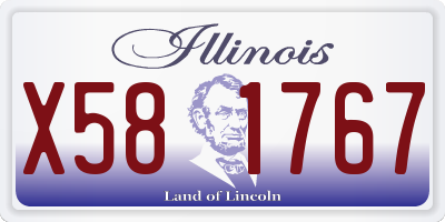 IL license plate X581767