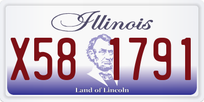 IL license plate X581791