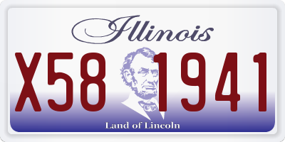 IL license plate X581941