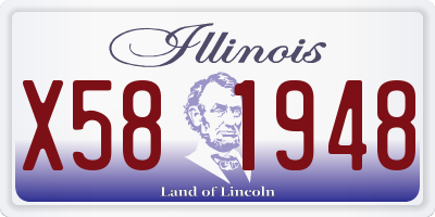 IL license plate X581948
