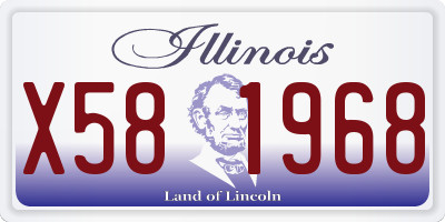 IL license plate X581968