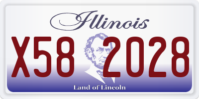 IL license plate X582028