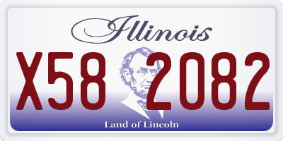 IL license plate X582082