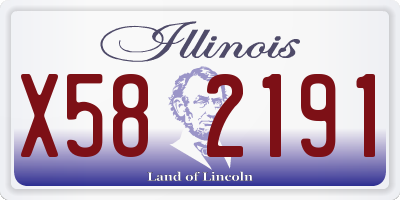IL license plate X582191