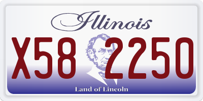 IL license plate X582250