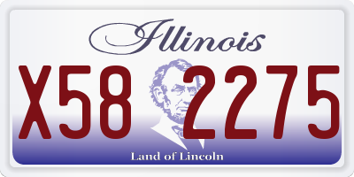 IL license plate X582275