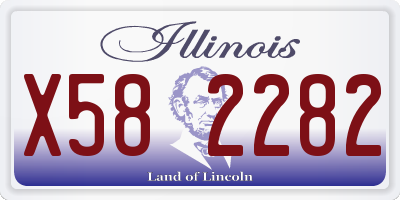 IL license plate X582282