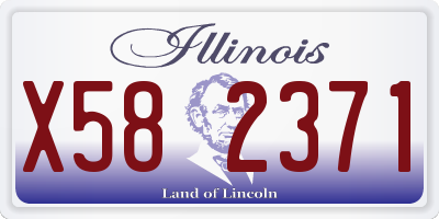 IL license plate X582371