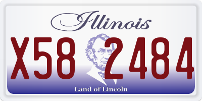 IL license plate X582484