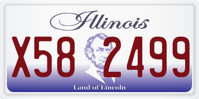 IL license plate X582499