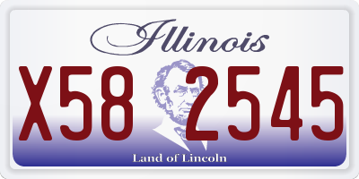 IL license plate X582545