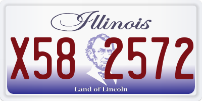IL license plate X582572
