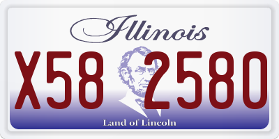IL license plate X582580