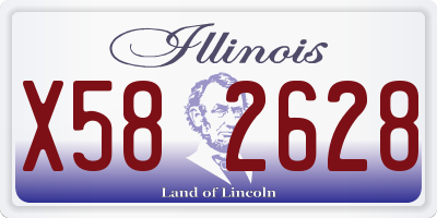 IL license plate X582628