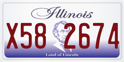 IL license plate X582674