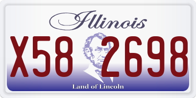 IL license plate X582698