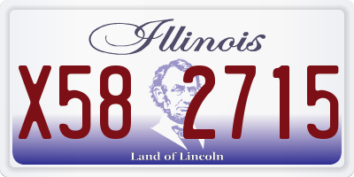 IL license plate X582715