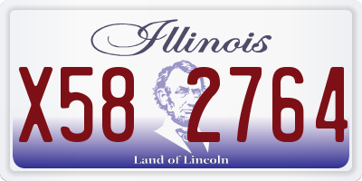 IL license plate X582764