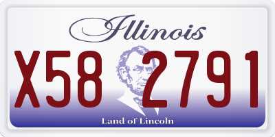 IL license plate X582791