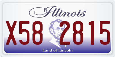 IL license plate X582815