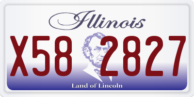 IL license plate X582827