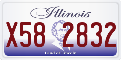 IL license plate X582832